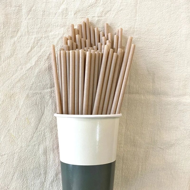 Ống hút bã mía phi 6 cho cà phê, trà và đồ uống ít topping