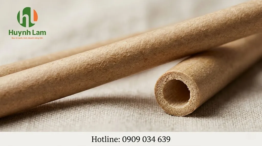 Ống hút bã mía phi 6 cho cà phê trà và đồ uống ít topping